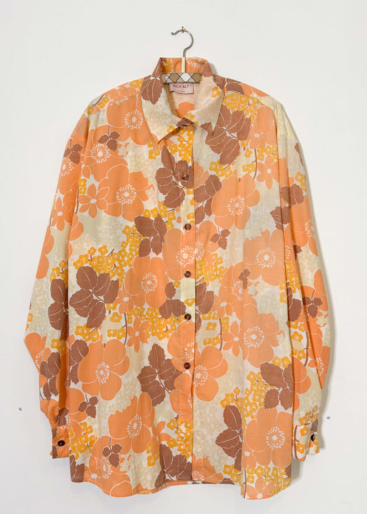 AUTUM POWER FLORAL LONG SLEEVE SHIRT