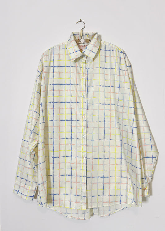 MULTI PASTEL CHECK LONG SLEEVE SHIRT